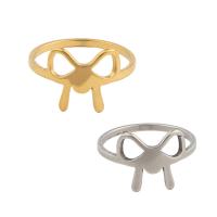 Edelstahl Ringe, 304 Edelstahl, plattiert, unisex, keine, Größe:6.5, verkauft von PC