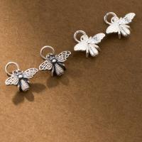 925 Sterling Silver Pendant Bee plated DIY Sold By PC