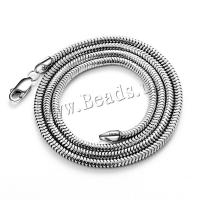 925 Sterling Silver Necklaces polished & for man silver color Sold By PC