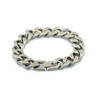 Titanium Steel Bracelet & Bangle fashion jewelry & for man nickel lead & cadmium free 21cm 13mm 13.5mm Sold By PC