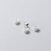 Бусины из серебра 925 пробы, ювелирные изделия моды & DIY, Много цветов для выбора, не содержит никель, свинец, 6x6x4mm, 1.1mm, продается PC
