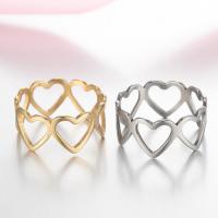 Prst prsten z nerezové oceli, 304 Stainless Steel, módní šperky & pro ženy, více barev na výběr, 17mm, Prodáno By PC