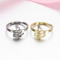 Stainless Steel Finger Ring, 304 Stainless Steel, Vacuum Ion Plating, fashion jewelry & for woman, more colors for choice, 17mm, Sold By PC