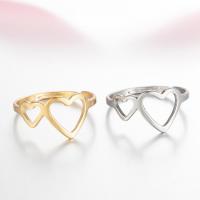 Vinger Ring in edelstaal, 304 roestvrij staal, mode sieraden & voor vrouw, meer kleuren voor de keuze, 17mm, Verkocht door PC