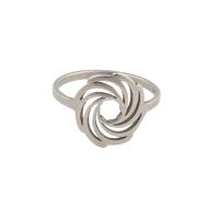 Stainless Steel Finger Ring, 304 Stainless Steel, plated, Unisex, silver color, US Ring Size:6.5, Sold By PC