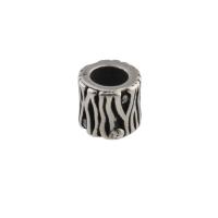Stainless Steel Large Hole Beads, 304 Stainless Steel, plated, DIY, original color, 6x7x7mm, Hole:Approx 8mm, 20PCs/Lot, Sold By Lot