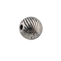 Stainless Steel Spacer Beads, 304 Stainless Steel, Round, plated, DIY, original color, 9x9x9mm, Hole:Approx 2.5mm, 20PCs/Lot, Sold By Lot