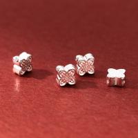 925 Sterling Silver Beads fashion jewelry & DIY nickel lead & cadmium free 0.8mm Sold By PC