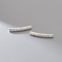 925 Sterling Silver Curved Tube Beads fashion jewelry & DIY nickel lead & cadmium free 2.4mm Sold By PC