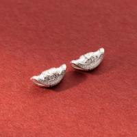 Perline in argento sterlina 925, 925 sterline d'argento, gioielli di moda & DIY, nessuno, assenza di nichel,piombo&cadmio, 13.5x6x4.5mm,2mm, Venduto da PC