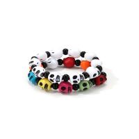 Plastic Bracelet Set Skull 2 pieces & for woman Length Approx 7 Inch Sold By Set