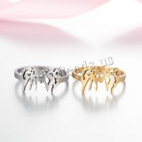 Rustfrit stål fingre Ringe, 304 rustfrit stål, mode smykker & for kvinde, flere farver til valg, 17mm, Solgt af PC