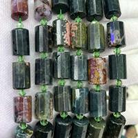 Achat Perlen, Ozean Achat, Zylinder, DIY & facettierte, gemischte Farben, 10x15mm, verkauft per ca. 38 cm Strang