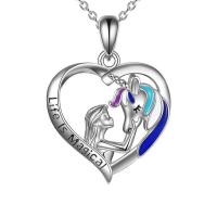Zinc Alloy Jewelry Necklace with 5cm extender chain Heart plated fashion jewelry & for woman & enamel & hollow Length Approx 45 cm Sold By PC