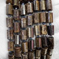 Bronzit Stein Perlen, Zylinder, DIY & verschiedene Größen vorhanden & facettierte, gemischte Farben, verkauft per ca. 38 cm Strang