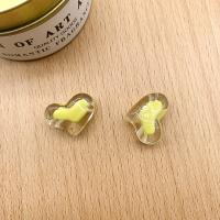 Spacer Beads Jewelry Acrylic Heart DIY Sold By Bag