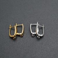 Brass Lever Back Earring Component, plated, DIY, more colors for choice, nickel, lead & cadmium free, 10x17mm, Sold By PC