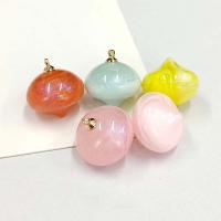 Acrylic Pendants, DIY, more colors for choice, 16x19mm, Approx 100PCs/Bag, Sold By Bag