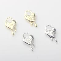 Tibetan Style Heart Pendants, plated, DIY, more colors for choice, nickel, lead & cadmium free, 12x22mm, Approx 100PCs/Bag, Sold By Bag