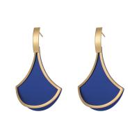 Iron Earring, painted, fashion jewelry & for woman, more colors for choice, nickel, lead & cadmium free, 67x43mm, Sold By Pair