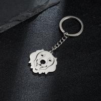 Stainless Steel Key Clasp 304 Stainless Steel Unisex original color Sold By PC