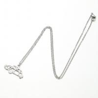 Titanium Steel Necklace Car plated fashion jewelry & for woman Length Approx 15.75 Inch Sold By PC