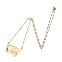 Edelstahl Schmuck Halskette, 304 Edelstahl, plattiert, Modeschmuck & für Frau, keine, 20x30mm, verkauft per ca. 17.72 ZollInch Strang