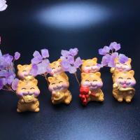 Fashion Decoration Amethyst with Resin Tiger cute mixed colors 370mm Sold By PC