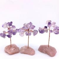 Fashion Decoration, Amethyst, Buddhist Monk, for home and office, purple, 100x40mm, Sold By PC