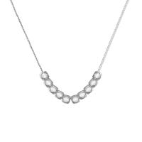 925 Sterling Silver Necklaces, plated, fashion jewelry & for woman, platinum color, 40-45CM, Sold By PC