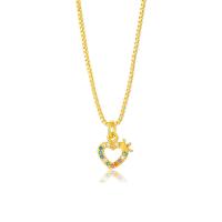 Cubic Zircon Micro Pave Brass Necklace, fashion jewelry & different styles for choice & micro pave cubic zirconia & for woman, nickel, lead & cadmium free, Sold By PC