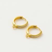 Brass Leverback Earring fashion jewelry & with rhinestone nickel lead & cadmium free Sold By PC
