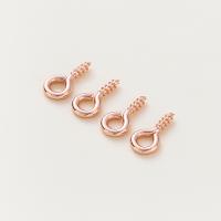 Brass Hooks Eye Screws Nail, fashion jewelry & different size for choice, more colors for choice, nickel, lead & cadmium free, 2mm,2.5mm, Sold By Bag