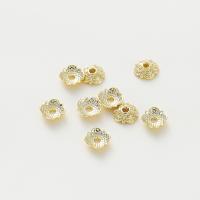 Messing Perlenkappe, Modeschmuck & DIY, keine, frei von Nickel, Blei & Kadmium, 7mm,1.6mm, verkauft von PC