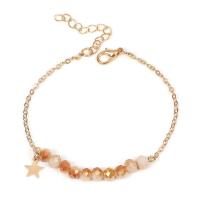 Crystal Bracelet, with Tibetan Style, with 2.76inch extender chain, gold color plated, fashion jewelry & for woman, more colors for choice, Length:Approx 7 Inch, Sold By PC