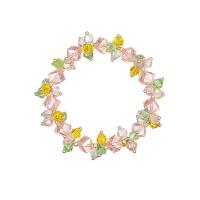 Crystal Bracelet with Brass fashion jewelry & elastic & for woman Length Approx 6.7 Inch Sold By PC