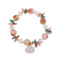 Crystal Bracelet, with Chalcedony, fashion jewelry & for woman, Length:Approx 6.7 Inch, Sold By PC