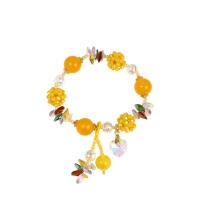 Crystal Bracelet, with Resin, Korean style & for woman, Length:Approx 6.7 Inch, Sold By PC