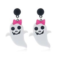 Acryl Tropfen Ohrring, Geist, Halloween Schmuck & für Frau, 35x65mm, verkauft von Paar