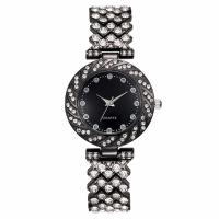 Women Wrist Watch 304 Stainless Steel with Glass waterproofless & Chinese movement & for woman & with rhinestone Sold By PC