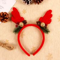 Christmas Headband, Plush, Christmas Design & for woman, red, 210x190mm, Sold By PC