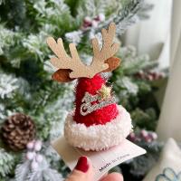 Christmas Hair Clip, Plush, with Velour & Felt, Christmas Design & different styles for choice & for woman, 100x60mm, Sold By PC