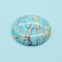 Кольё из камней, Shoushan Stone, Овальная форма, DIY, голубой, 33x40mm, продается PC