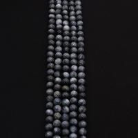 Labradorit Perlen, rund, DIY & verschiedene Größen vorhanden, grau, verkauft per ca. 38 cm Strang