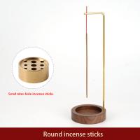 Brass Incense Seat with Wood for home and office & durable nickel lead & cadmium free Sold By PC