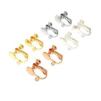 Brass Clip On Earring Finding, plated, DIY, more colors for choice, nickel, lead & cadmium free, 8mm, 30PCs/Bag, Sold By Bag