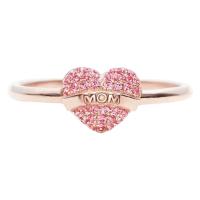 Zinc Alloy Finger Ring Heart plated Adjustable & fashion jewelry & for woman & with rhinestone Inner Approx 17mm Sold By PC