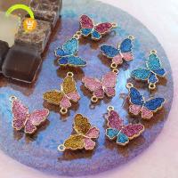 Tibetan Style Animal Pendants, Butterfly, gold color plated, DIY & different styles for choice & enamel & 1/1 loop, more colors for choice, Sold By PC