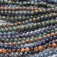 Spacer Beads Jóias, Contas de vidro, DIY, Mais cores pare escolha, 8mm, Aprox 100PCs/Strand, vendido por Strand