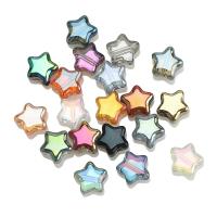Spacer Beads Jóias, Contas de vidro, Estrela, DIY, Mais cores pare escolha, 8mm, Aprox 100PCs/Bag, vendido por Bag